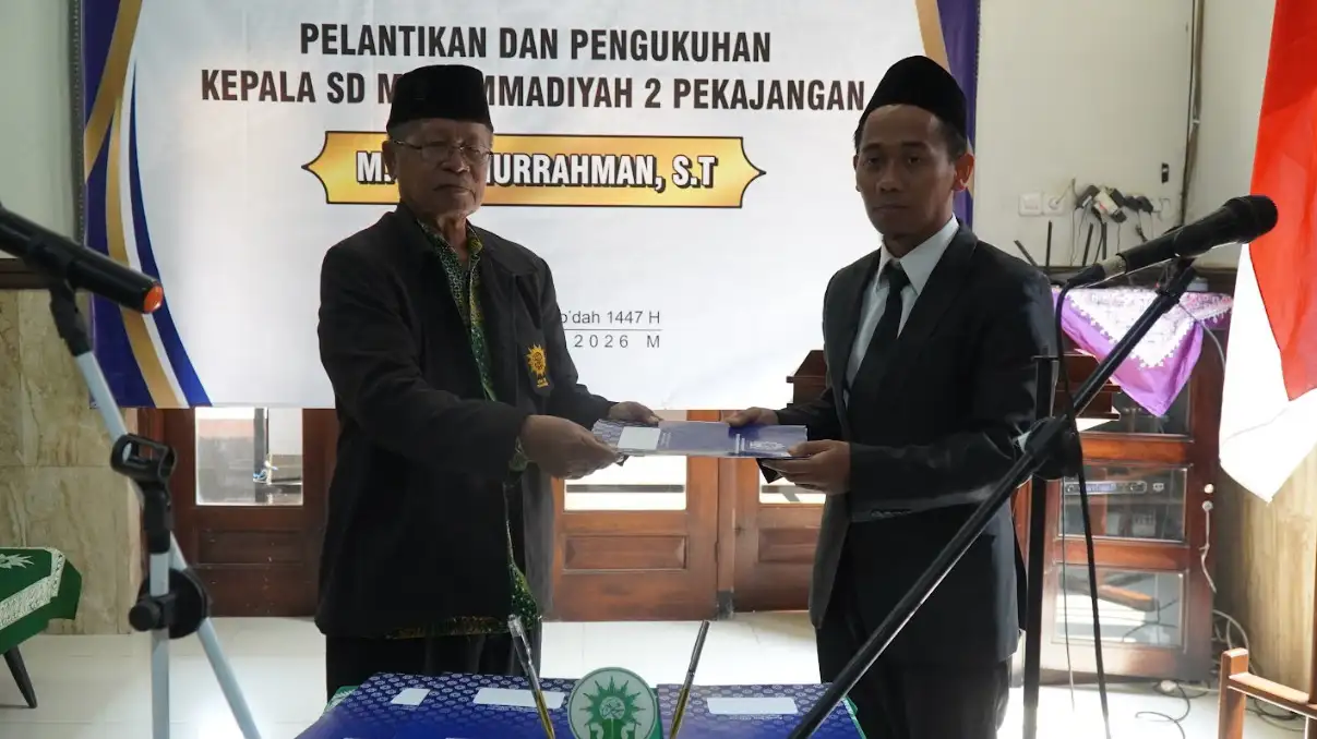 Penuh Harapan dan Semangat Baru, Kepala SD Muhammadiyah 2 Pekajangan Resmi Dikukuhkan