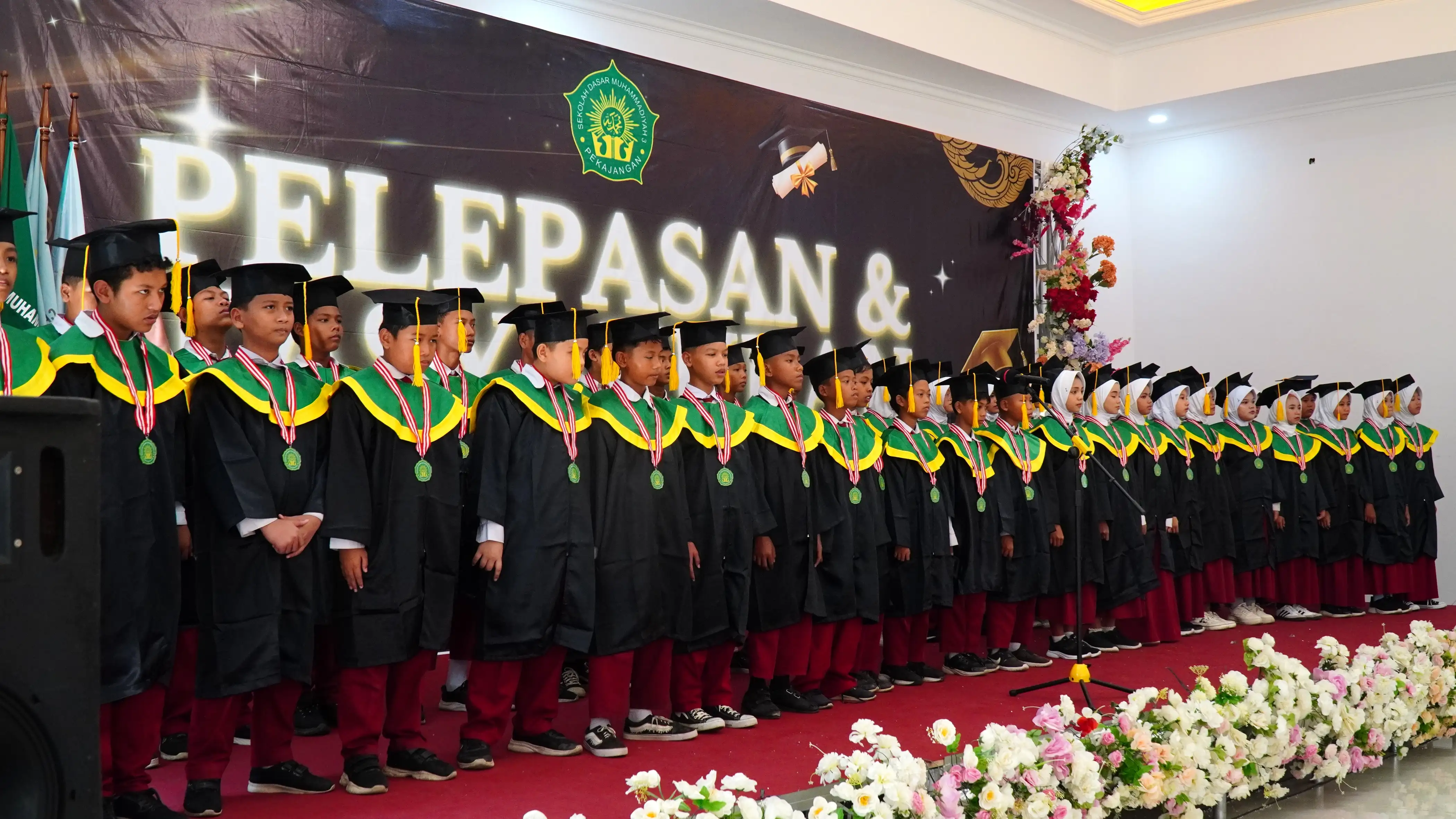 Suasana Pelepasan siswa SD Muhammadiyah 3 Pekajangan Penuh Haru, Umi : Sinergi orang tua dan walimurid wujudkan generasi yang berkarakter