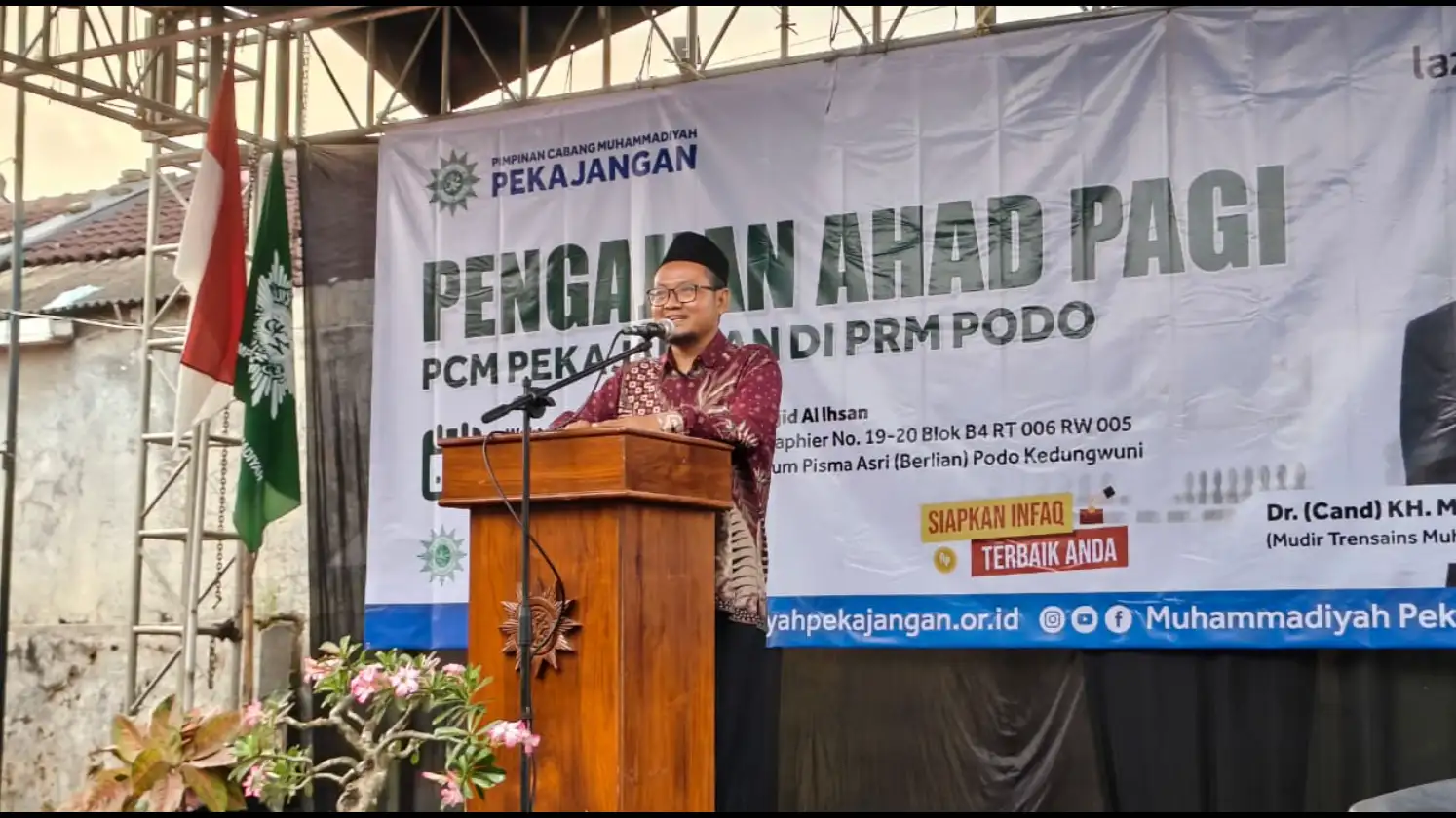Pengajian Ahad Pagi PCM Pekajangan di PRM Podo: Mari Mempersiapkan Buah Amalan Kita Didunia untuk Masa Depan bersama Ustadz Fahrurrozi