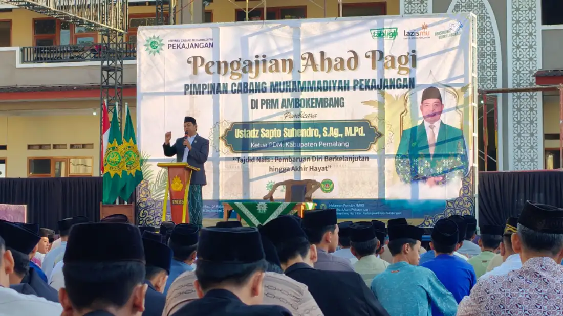 Gelorakan Semangat Tajdid Nafs, Ustadz Sapto Suhendro Serukan Pembaruan Diri hingga Akhir Hayat di Pengajian Ahad Pagi PCM Pekajangan